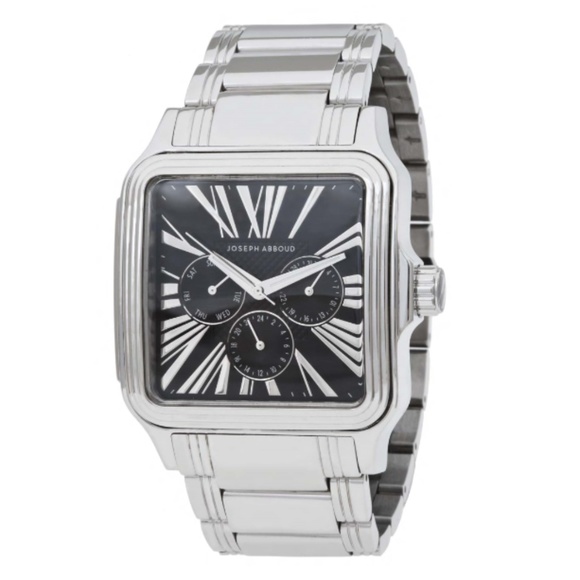 NEW Joseph Abboud Men's Square-Face Steel Watch - Picture 1 of 6